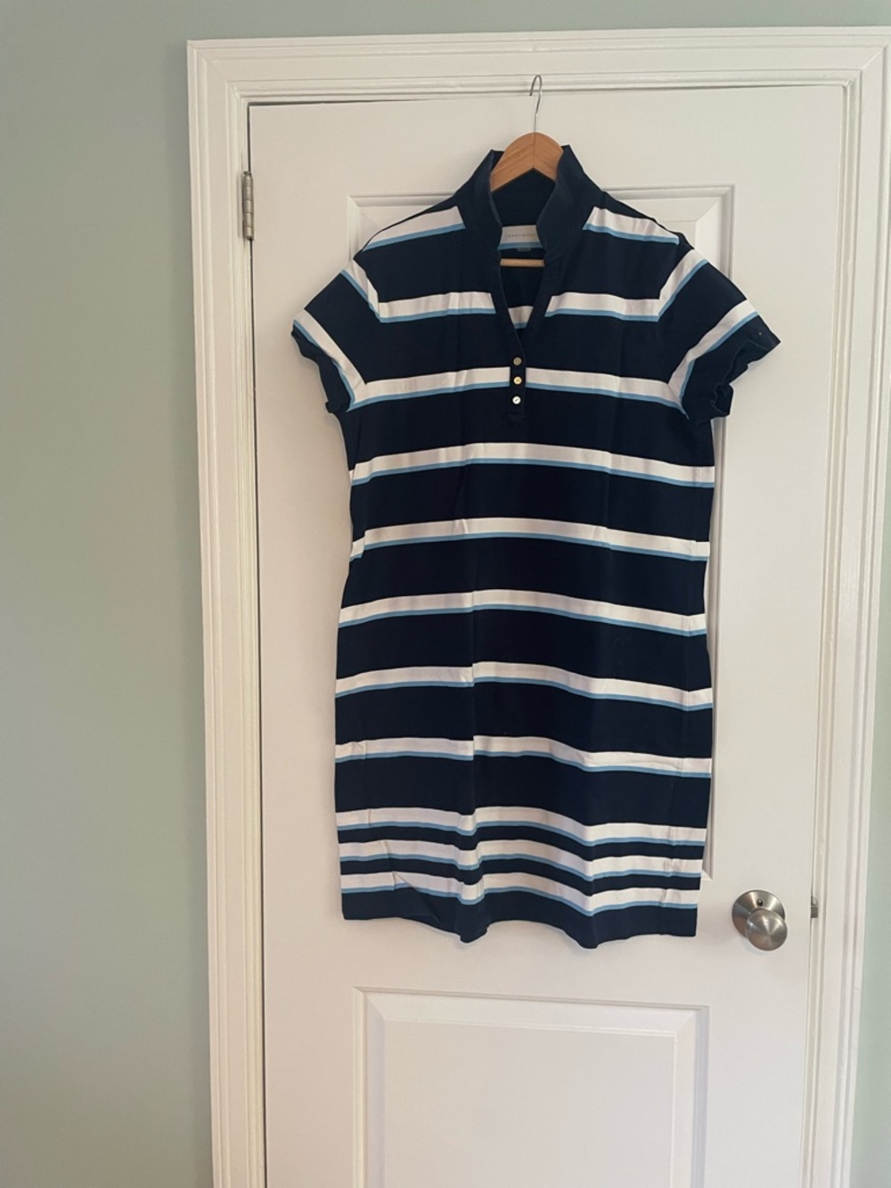 Tommy Hilfiger striped blue and white cotton T-shirt dress
